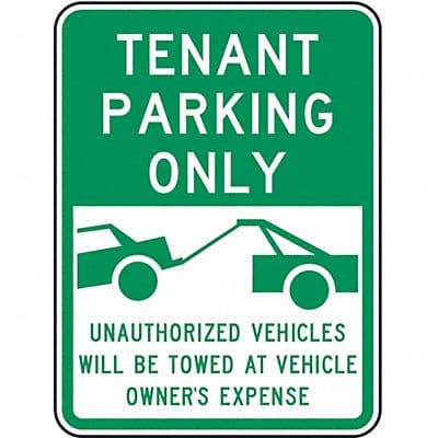 Tennant Parking Sign 24 x 18