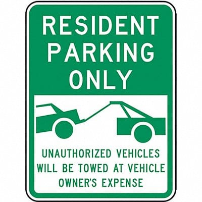 Resident Parking Sign 24 x 18