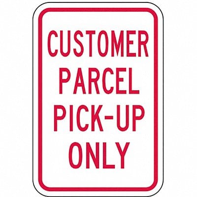 Pickup  Dropoff No Parking Sign 18 x12