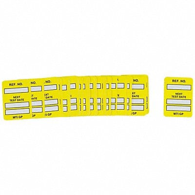 Microtag(r) Inspection Insr Yel/Bk PK100