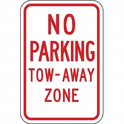 Tow Zone No Parking Sign 18 x 12