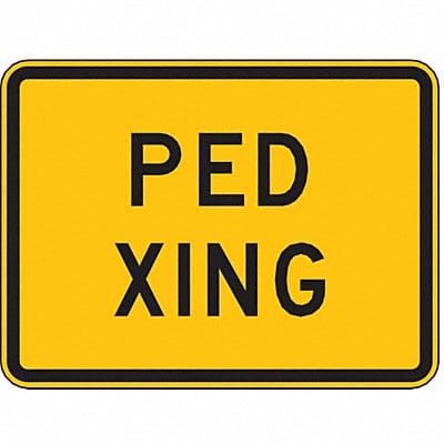 Ped Xing Traffic Sign 18 x 24