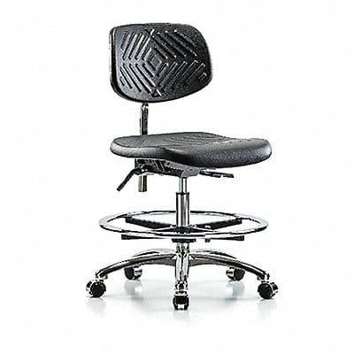 Poly CR Chair Med FR Cast Blk