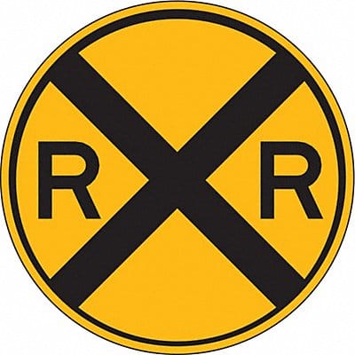 D9728 RXR Traffic Sign 12 Dia