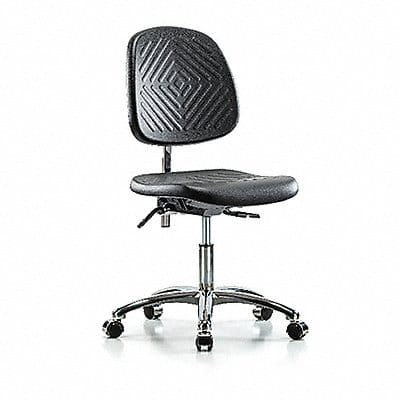 Poly CR Chair Low Md Bk T Cast Blk