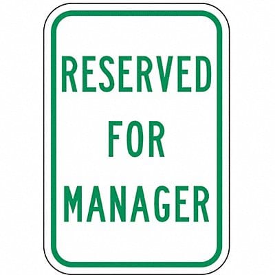 Employee Parking Sign 18 x 12