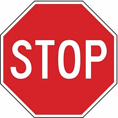 D9768 Stop Traffic Sign 12 x 12