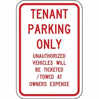 Tennant Parking Sign 18 x 12