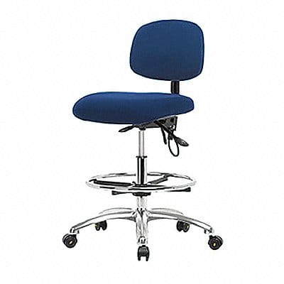 Fabric ESD Chair High FR Cstrs Blue Fabric ESD Chair High FR Cstrs Blue