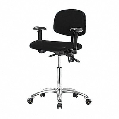Vinyl ESD Chr Dsk Tilt AA Cstrs Blk