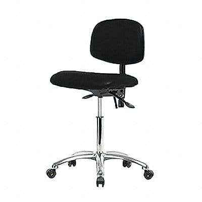 Vinyl ESD Chair Desk Tilt Cstrs Blk