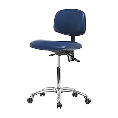 Vinyl ESD Chair Desk Tilt Cstrs Blue