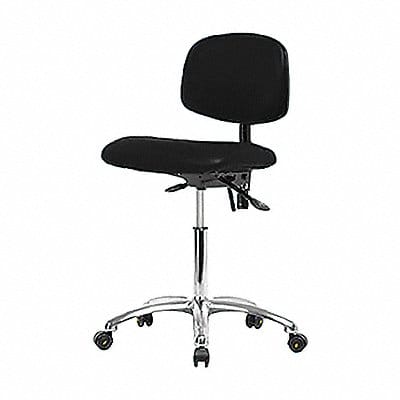 Vinyl ESD Chair Desk Casters Black