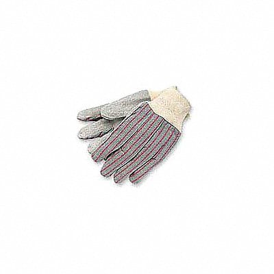 Leather Gloves Gray L PK12