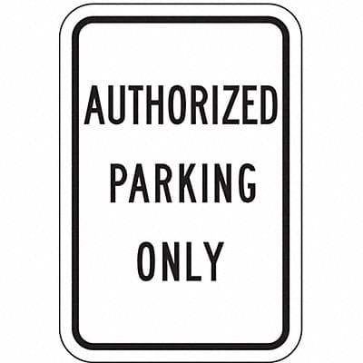 Authorized Parking Sign 18 x 12