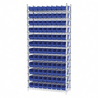 D5527 Bin Shlvng 14inx74inx36in Blue