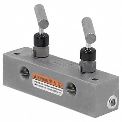 Split Flow Valve 3/8 In NPTF 2 Way