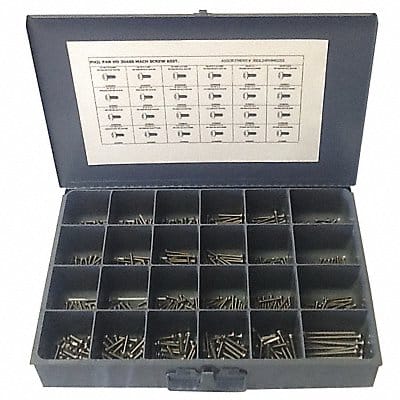 Screw Assortment 600 pcs. 3/4 to 3 L