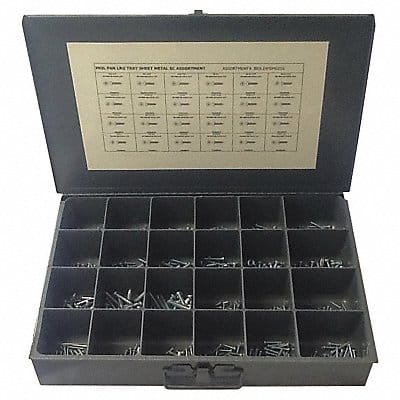 Tapping Screw Assortment 600 pcs.