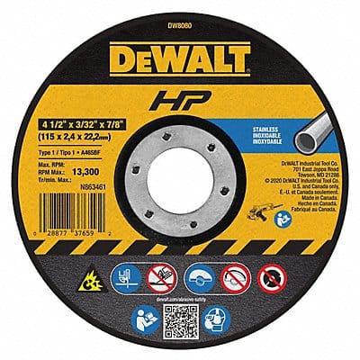 CutOff Whl AO 4-1/2 x.093 x7/8 13300rpm