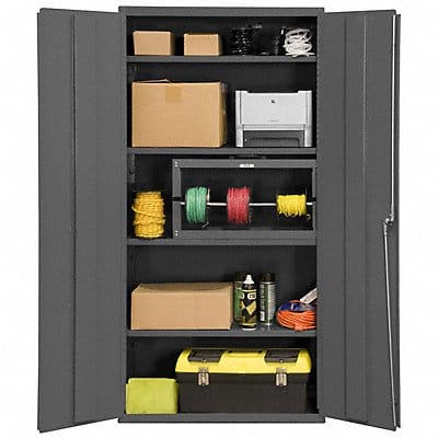 Storage Cabinet 84 x36 x18 Gray 4Shlv