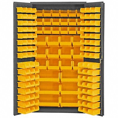 K4889 Bin Cabinet 72 x36 x24 Gray 132YlwBns