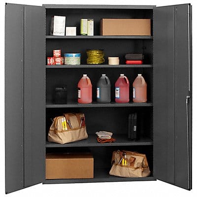 Storage Cabinet 72 x48 x24 Gray 4Shlv