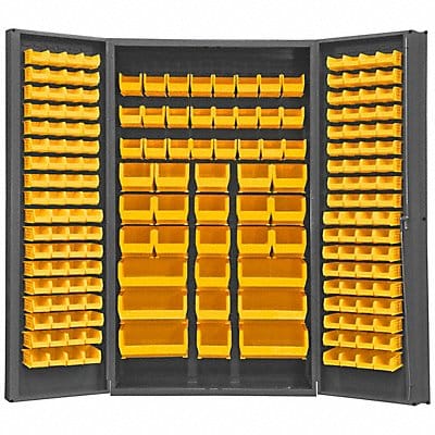 K4896 Bin Cabinet 84 x48 x24 Gray 192YlwBns