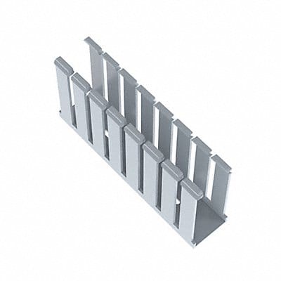 Wire Duct Wide Slot Gray 1.75 W x 4 D Wire Duct Wide Slot Gray 1.75 W x 4 D