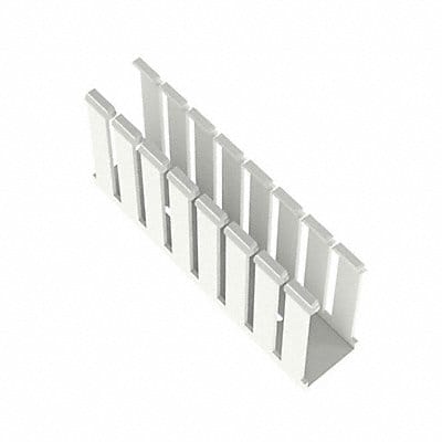 Wire Duct Wide Slot White 1.75 W x 4 D