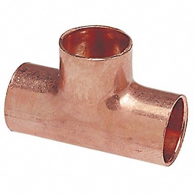 Reducing Tee Wrot Copper 1/2 x1/2 x3/8