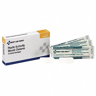 Butterfly Closure White Plastic PK16