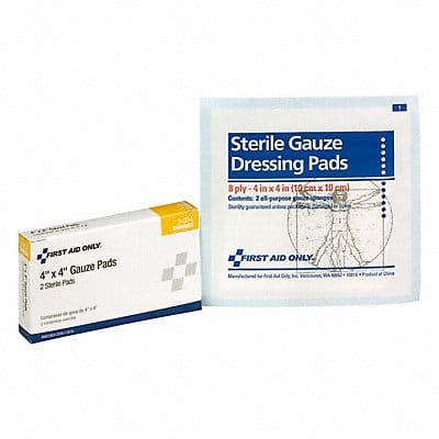 Gauze Pad Sterile White No Gauze PK2