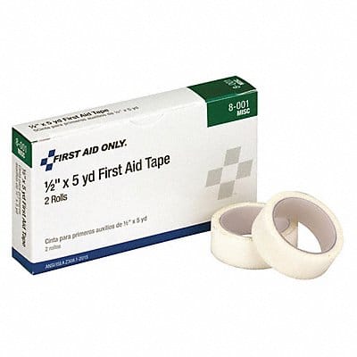 Tape White 1/2 in W 5 ft L PK2