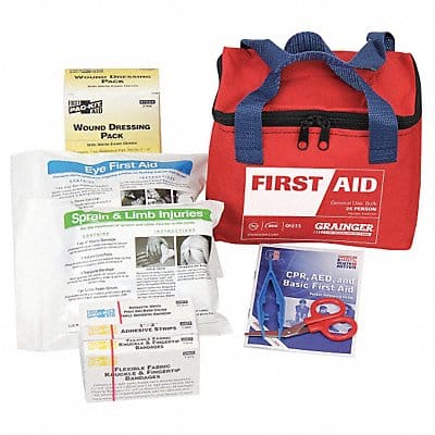 First Aid Kit Bulk Red 32 Pcs 25 People