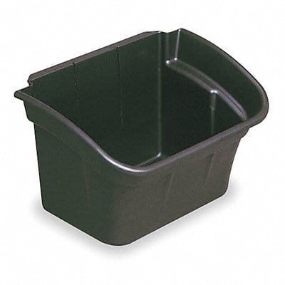 Utility Bin 4 gal Black 17 in W