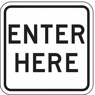 Enter Sign For Parking Lots 18 x 18