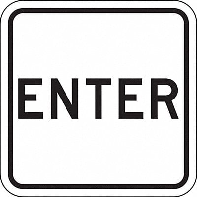 Enter Sign For Parking Lots 18 x 18
