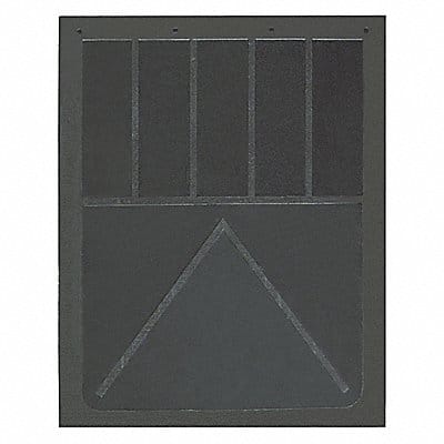 Mud Flaps Black Rubber 24 L x 24 W PR