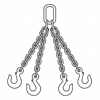 Chain Sling 5 ft L QOS Sling Type