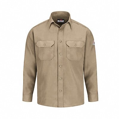 D1703 FR Long Sleeve Shirt Tan XL Button