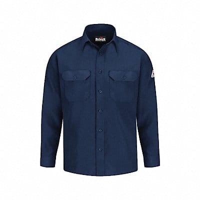 D1703 FR Long Sleeve Shirt Navy 2XL Button