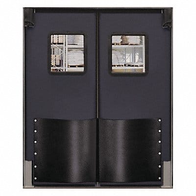 H1835 Swinging Door 7 x 6 ft Metallic Gray PR