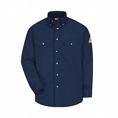 D1295 FR Long Sleeve Shirt Navy 3XL Button
