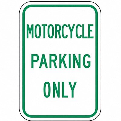 Motorcycle Parking Sign 18 x 12