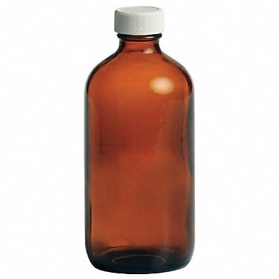 Bottle 138 mm H Amber 60 mm Dia PK24