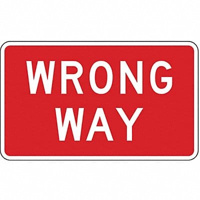D9793 Wrong Way Traffic Sign 18 x 30 D9793 Wrong Way Traffic Sign 18 x 30