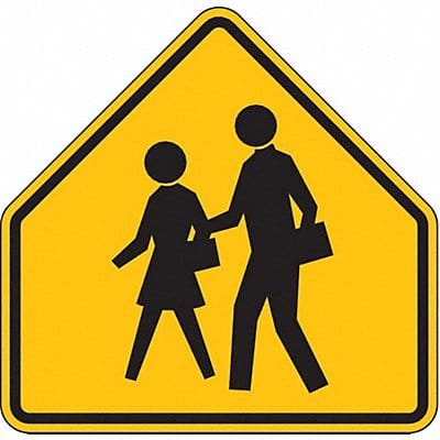 School Crossing Traffic Sign 30 x 30