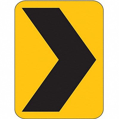 Chevron Symbol Traffic Sign 24 x 18