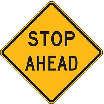 Stop Ahead Traffic Sign 30 x 30